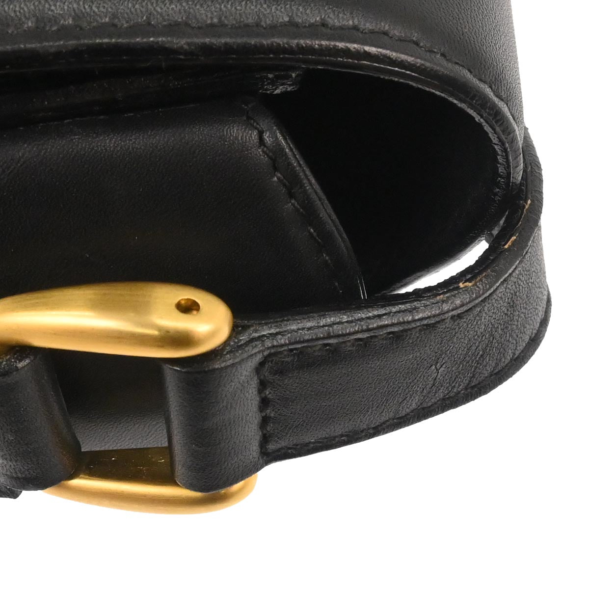 Gucci Black Leather Sherry Shoulder Bag