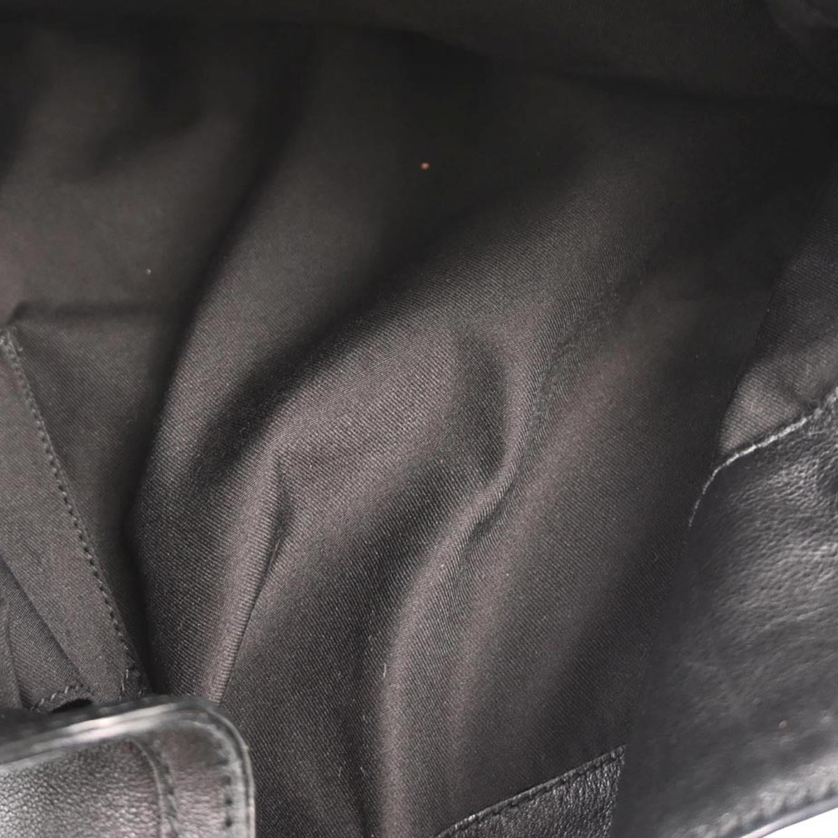 Gucci Black Bamboo 2way Shoulder Handbag