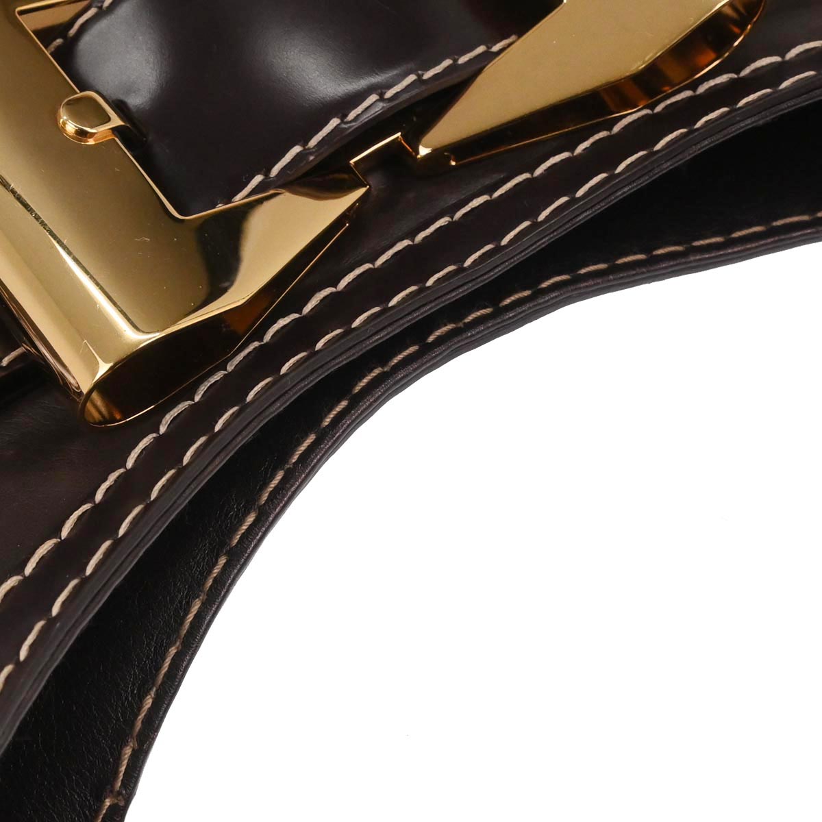 Gucci Brown Leather Queen Hobo Handbag