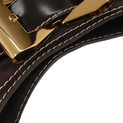 Gucci Brown Leather Queen Hobo Handbag