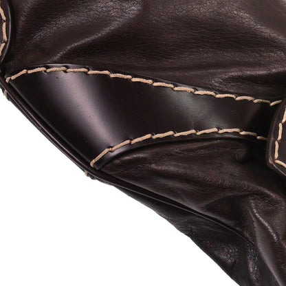 Gucci Brown Leather Queen Hobo Handbag