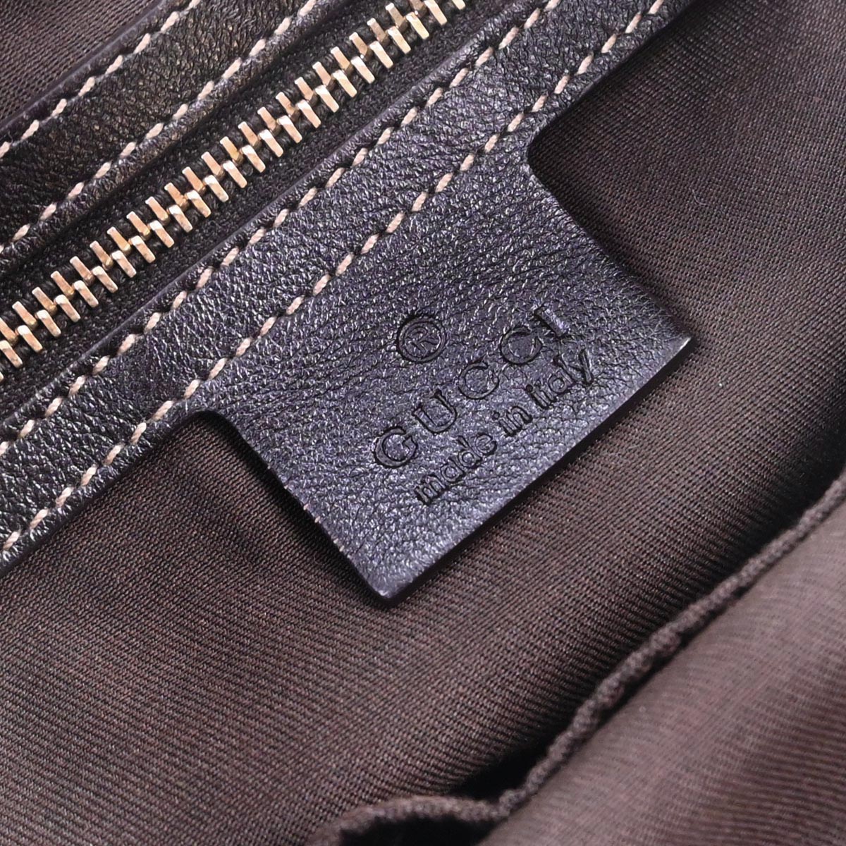 Gucci Brown Leather Queen Hobo Handbag