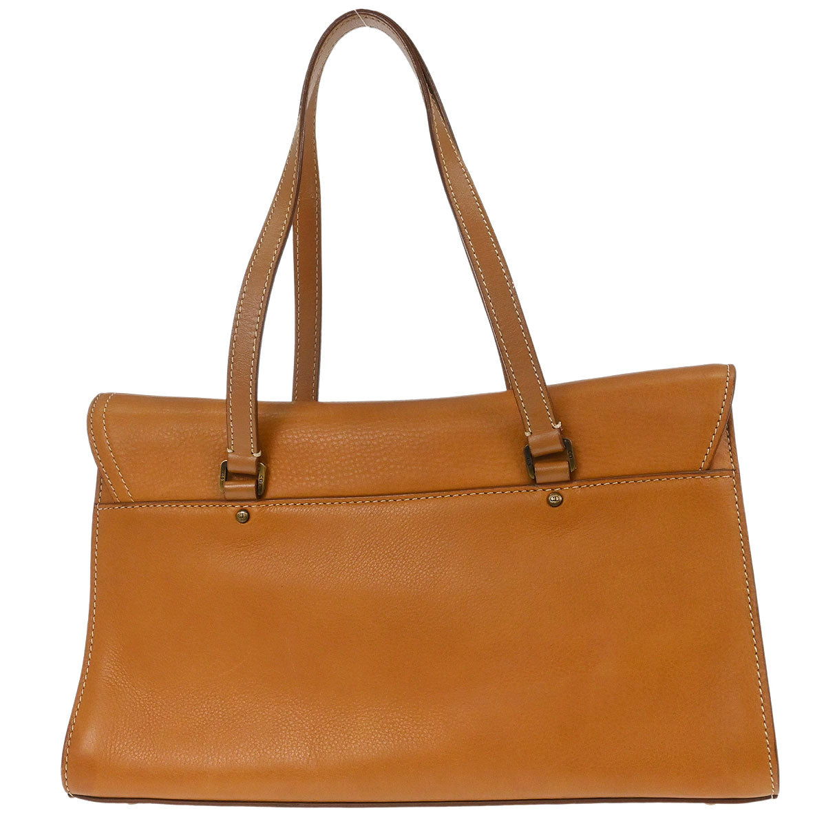 Christian Dior Brown Leather Saddle Handbag