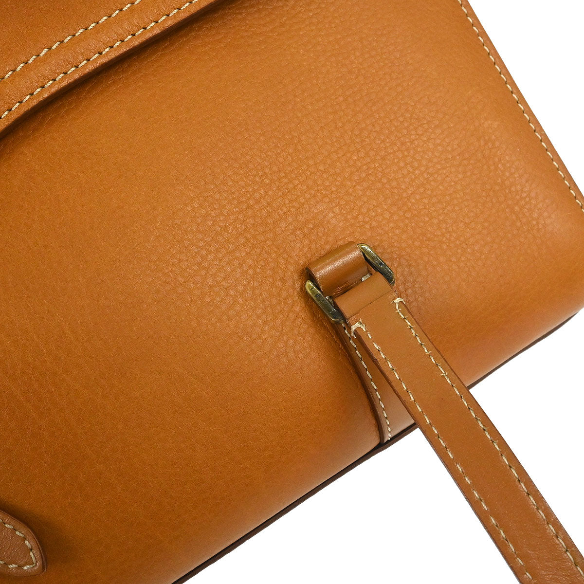 Christian Dior Brown Leather Saddle Handbag