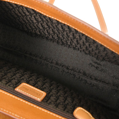 Christian Dior Brown Leather Saddle Handbag
