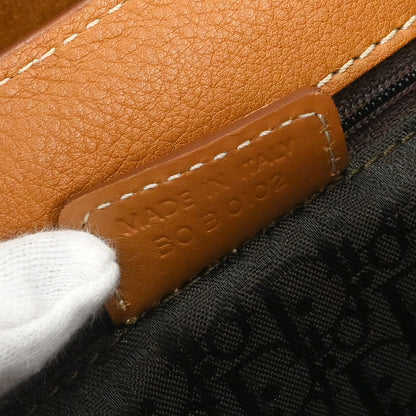 Christian Dior Brown Leather Saddle Handbag