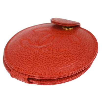 Chanel Red Caviar Skin Compact Mirror Small Good
