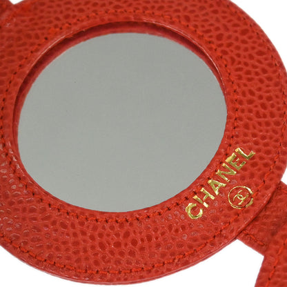 Chanel Red Caviar Skin Compact Mirror Small Good