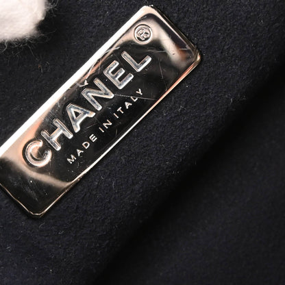 Chanel Silver Embossed Leather Backpack
