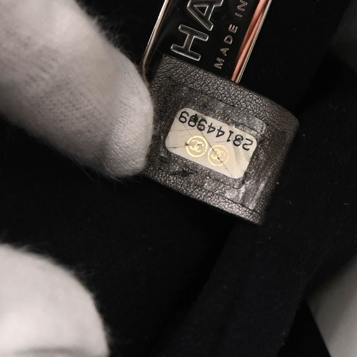 Chanel Silver Embossed Leather Backpack