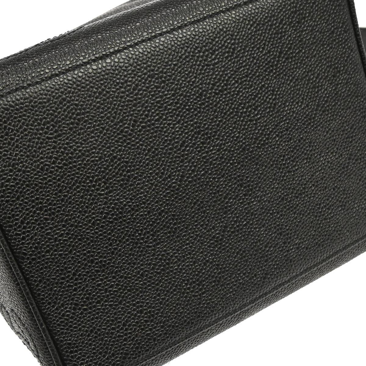 Chanel Black Caviar Skin Triple CC Bucket Shoulder Bag