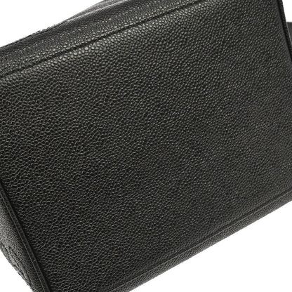 Chanel Black Caviar Skin Triple CC Bucket Shoulder Bag