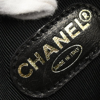 Chanel Black Caviar Skin Triple CC Bucket Shoulder Bag