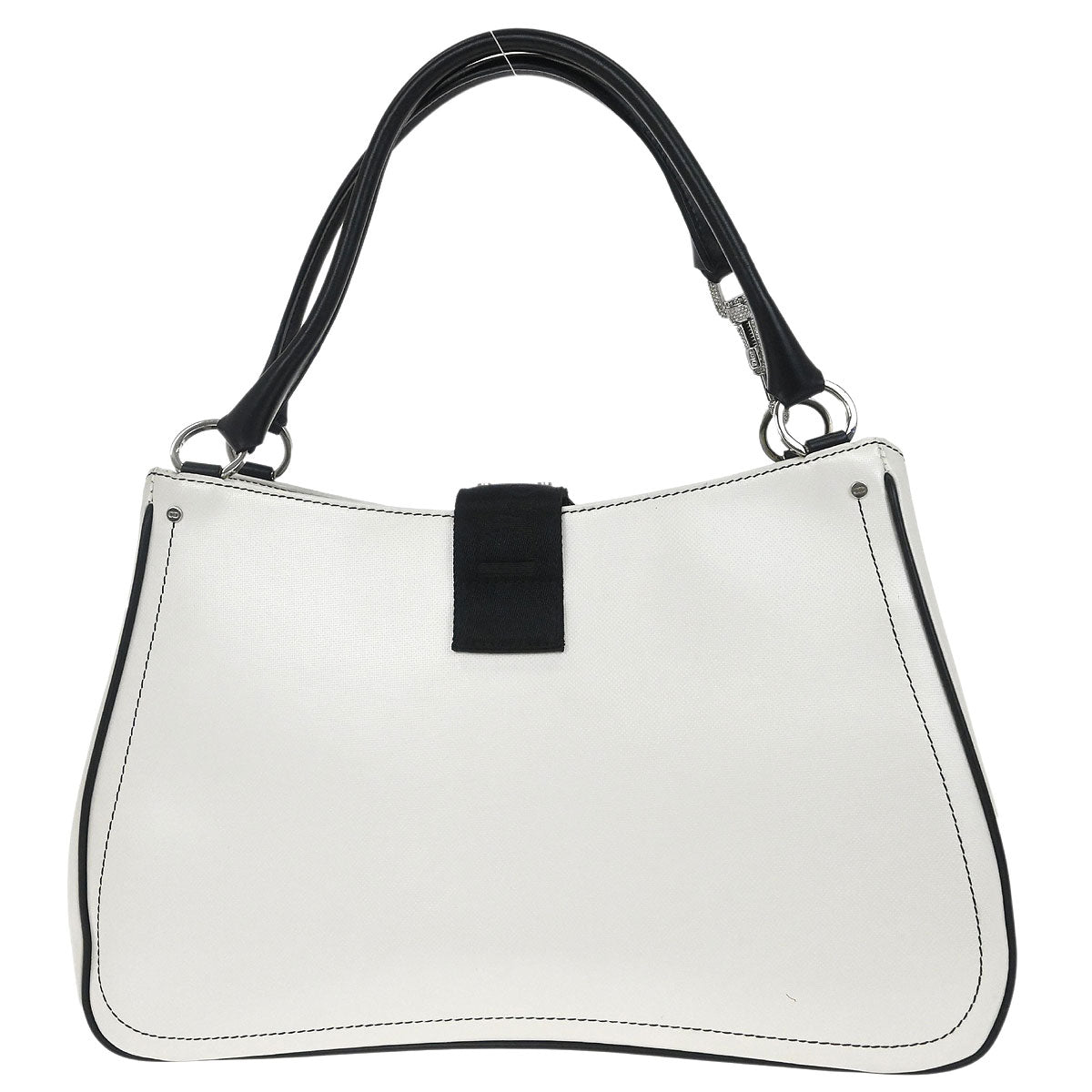 Christian Dior White Leather Hardcore Handbag