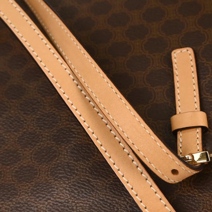 Celine Brown PVC Macadam Tote Bag