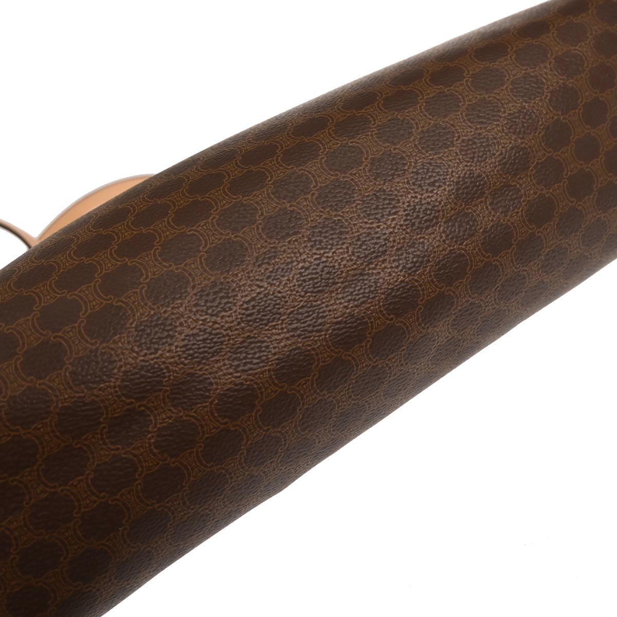 Celine Brown PVC Macadam Tote Bag