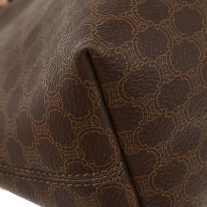 Celine Brown PVC Macadam Tote Bag