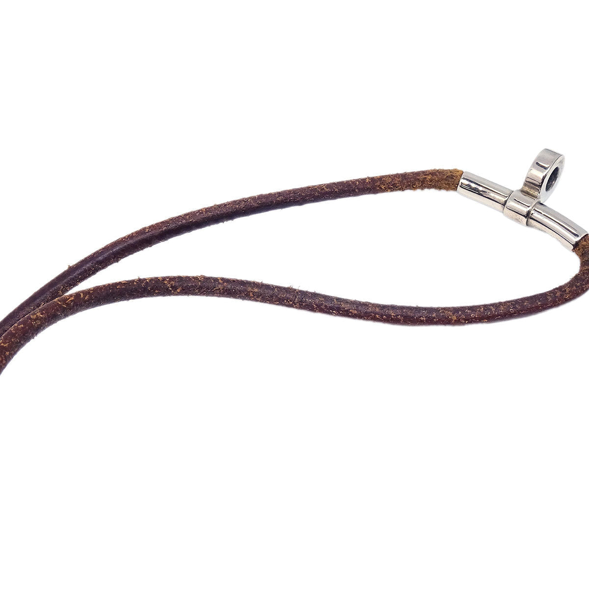 Hermes Le Cheval Pegasus Necklace Silver