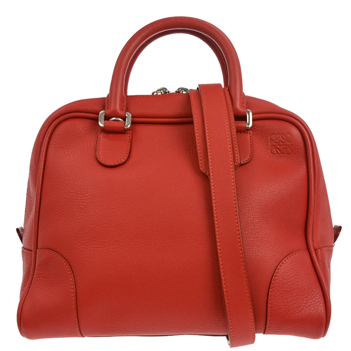 Loewe Red Amazona 75 2way Shoulder Handbag