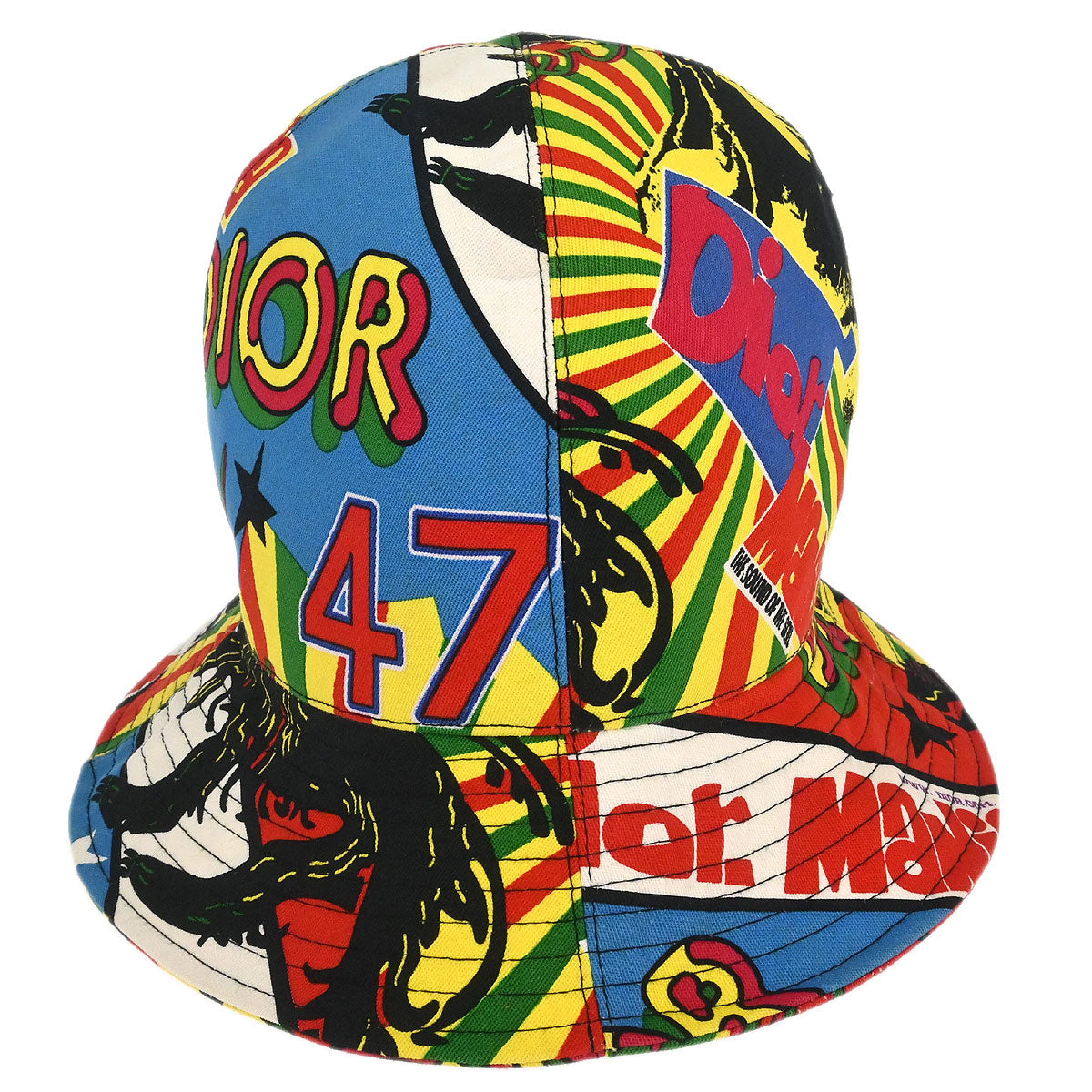 Christian Dior Dior Mania Hat Yellow #58 Small Good