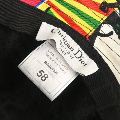 Christian Dior Dior Mania Hat Yellow #58 Small Good