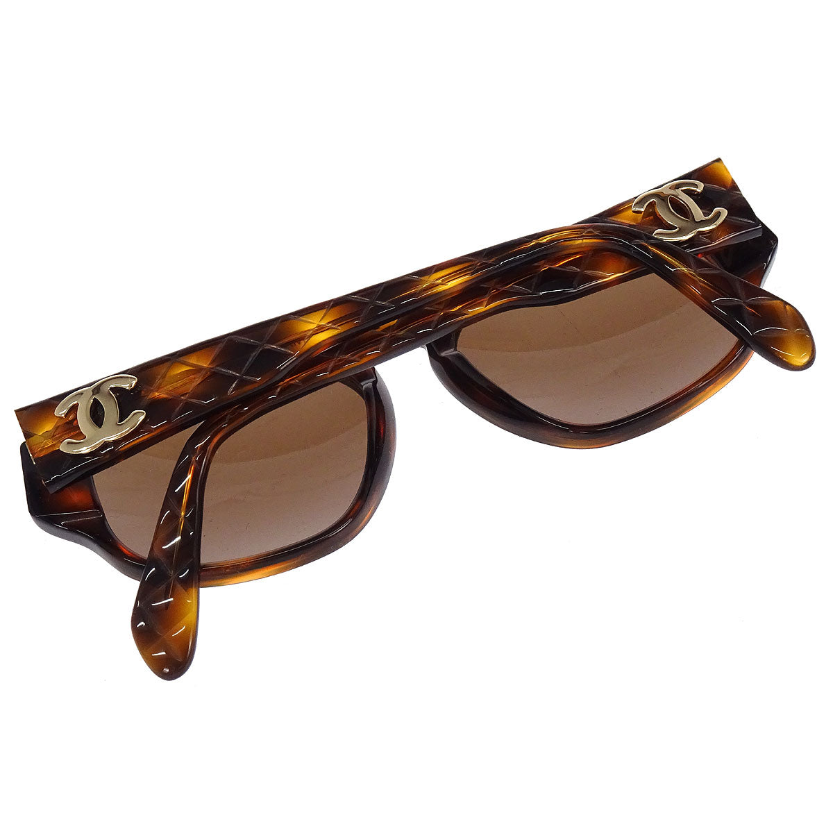 Chanel Sunglasses Eyewear Brown Small Good