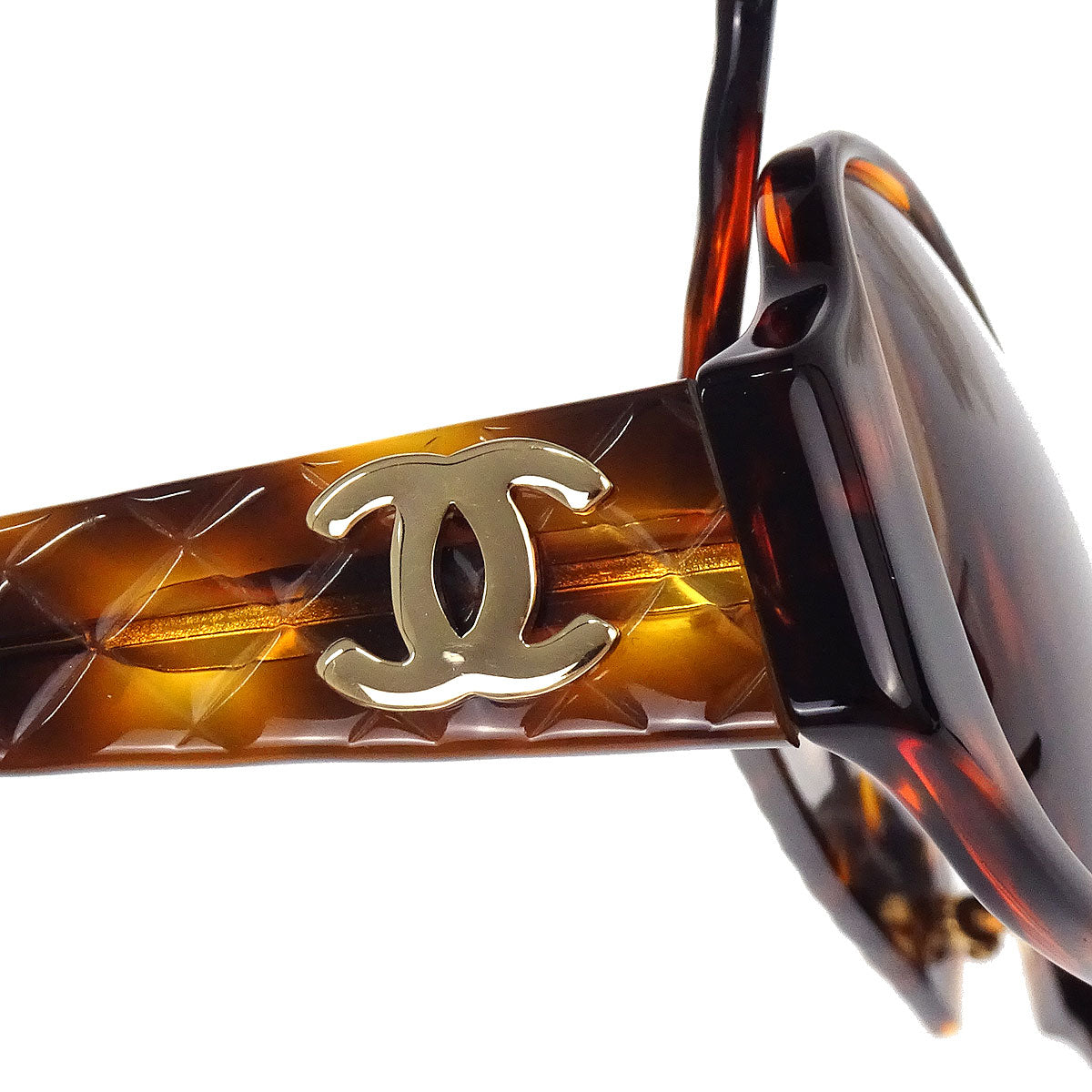 Chanel Sunglasses Eyewear Brown Small Good
