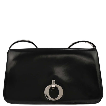 Christian Dior Black Patent Leather Shoulder Bag