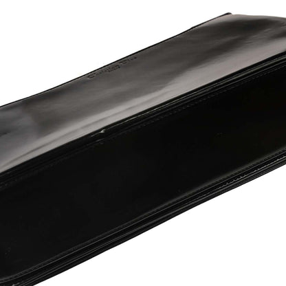 Christian Dior Black Patent Leather Shoulder Bag