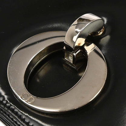 Christian Dior Black Patent Leather Shoulder Bag