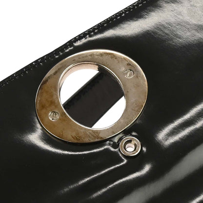 Christian Dior Black Patent Leather Shoulder Bag