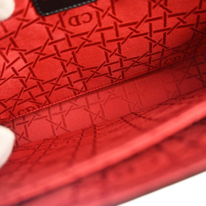 Christian Dior Black Patent Leather Shoulder Bag