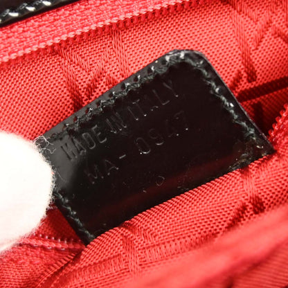 Christian Dior Black Patent Leather Shoulder Bag
