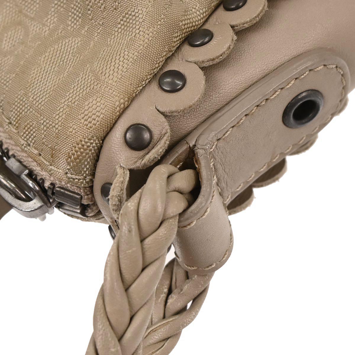 Christian Dior Beige Trotter Ethnic Shoulder Bag