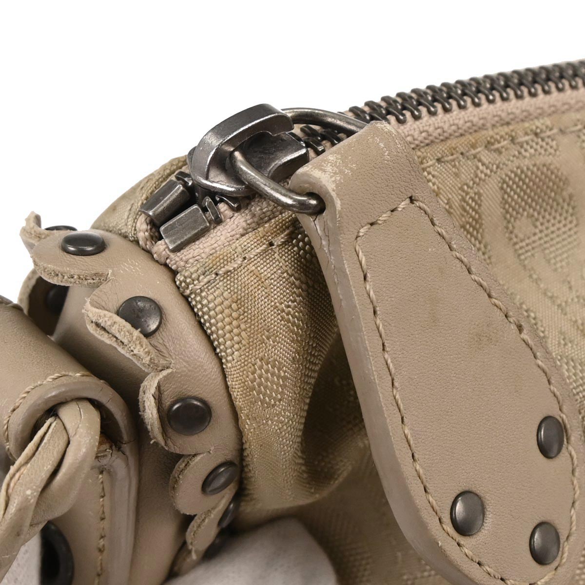 Christian Dior Beige Trotter Ethnic Shoulder Bag