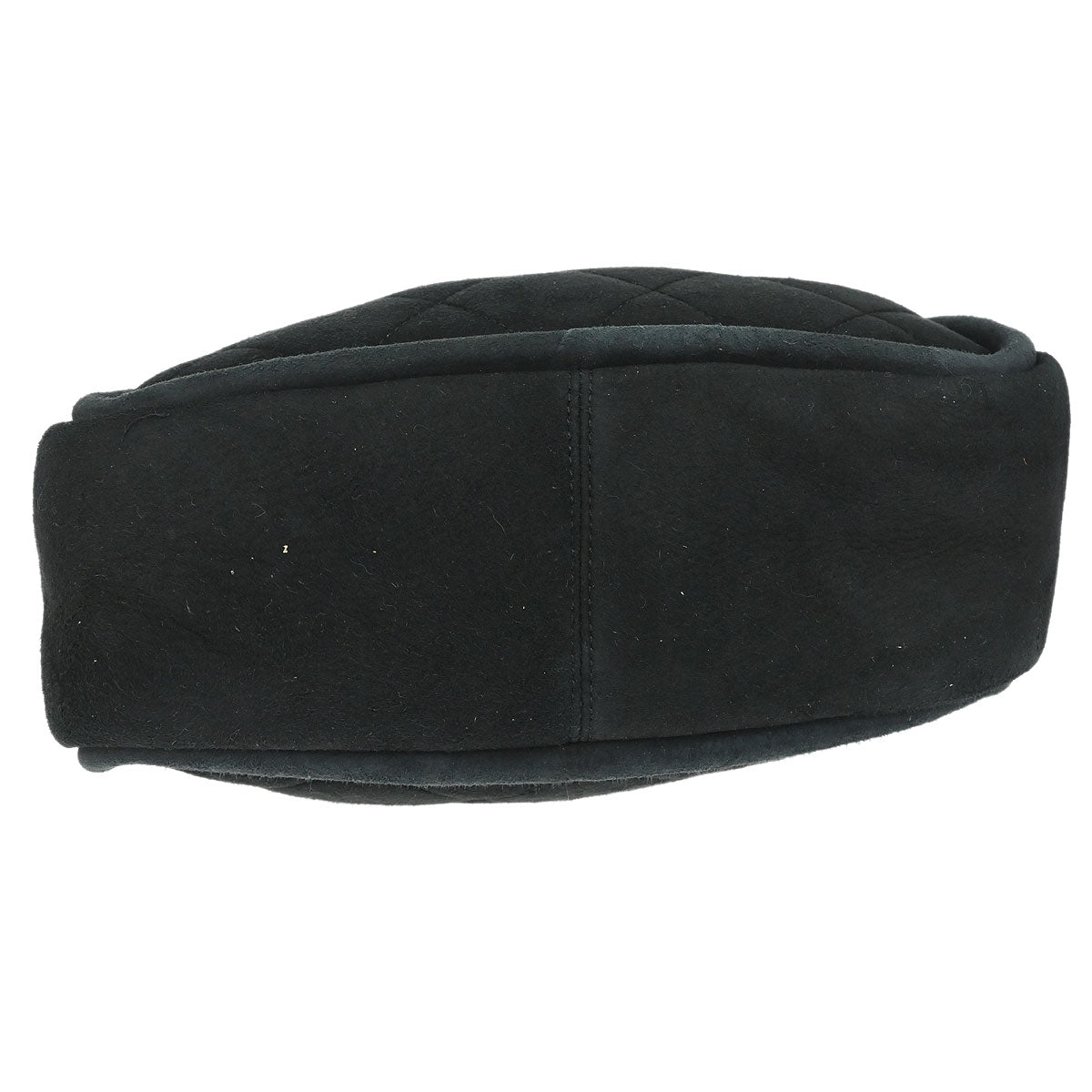 Chanel 2005-2006 Black Mouton Mademoiselle Lock Chain Handbag