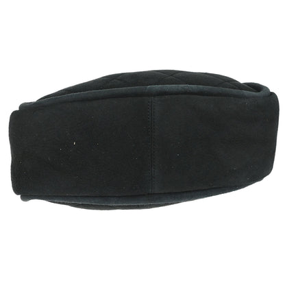 Chanel 2005-2006 Black Mouton Mademoiselle Lock Chain Handbag