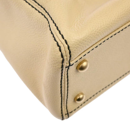 Chanel Beige Caviar Skin Tote Handbag