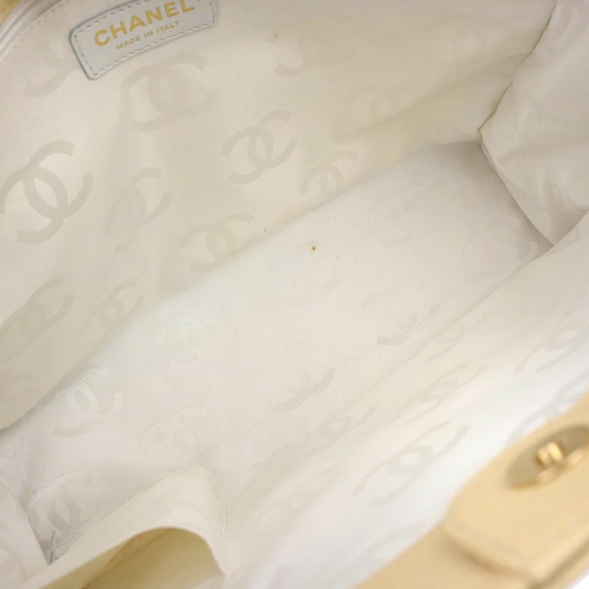 Chanel Beige Caviar Skin Tote Handbag