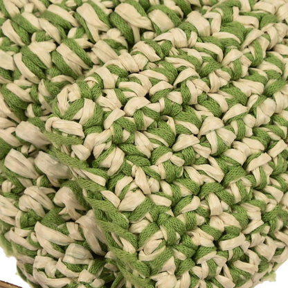 Fendi Green Straw Baguette Handbag