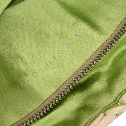 Fendi Green Straw Baguette Handbag