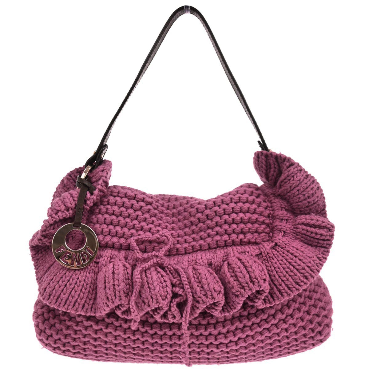 Fendi Pink Wool Handbag