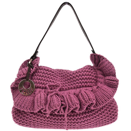 Fendi Pink Wool Handbag
