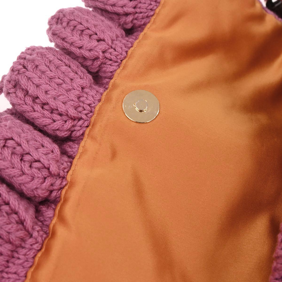 Fendi Pink Wool Handbag