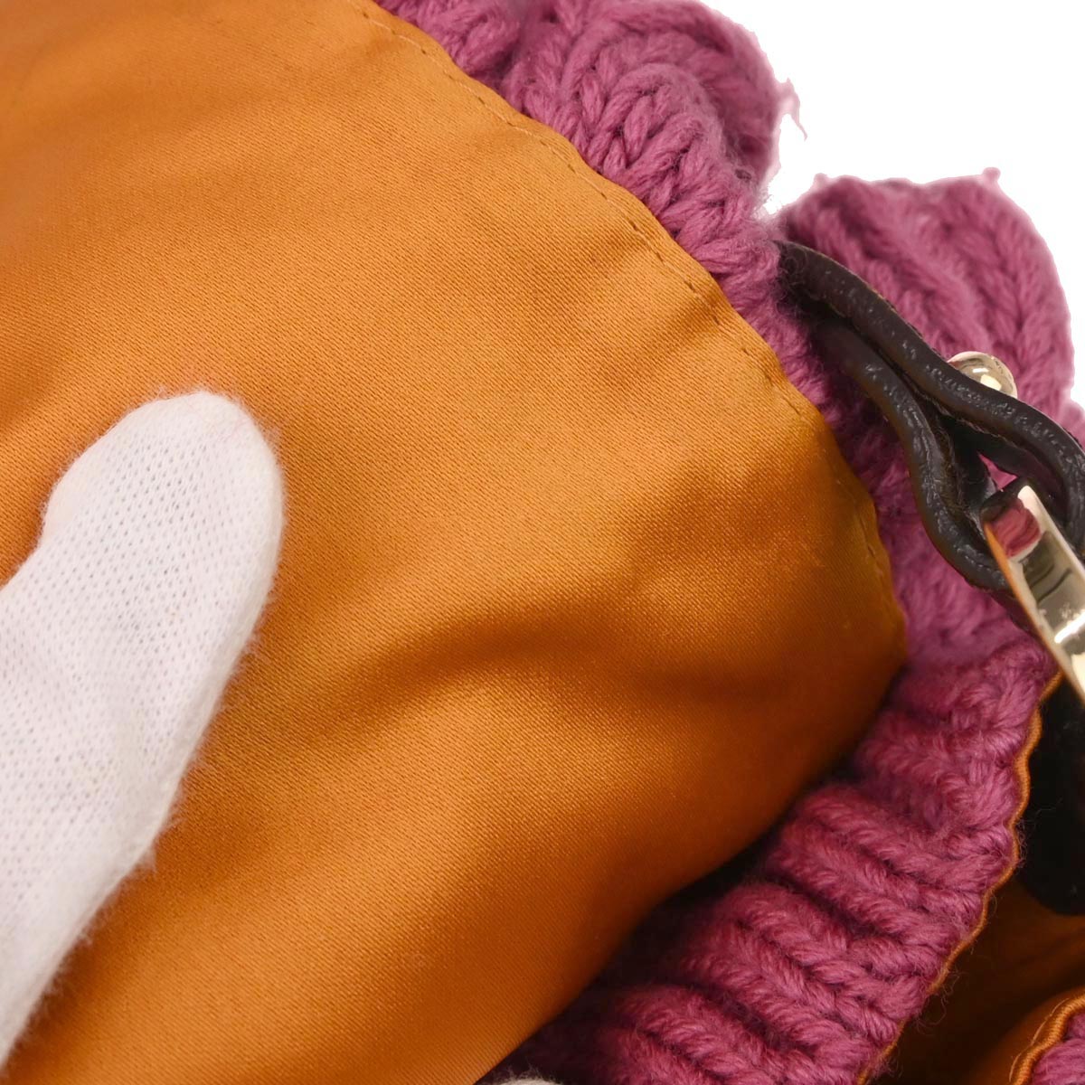 Fendi Pink Wool Handbag