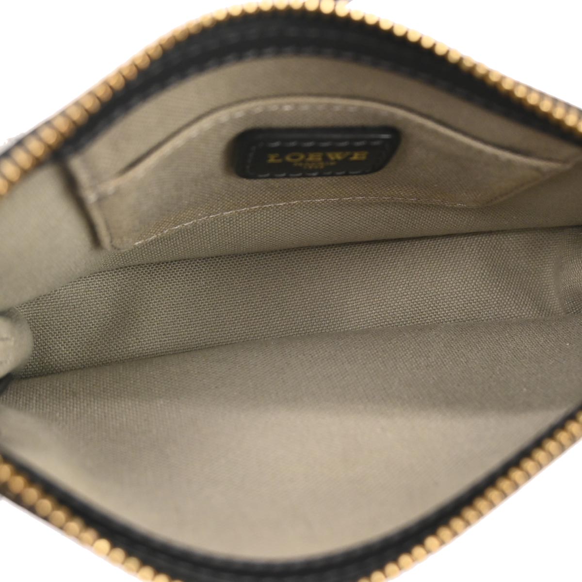 Loewe Gray Canvas Anagram Accessory Pouch Handbag
