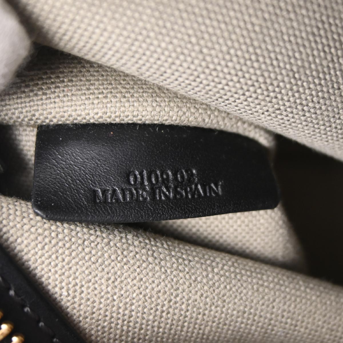 Loewe Gray Canvas Anagram Accessory Pouch Handbag