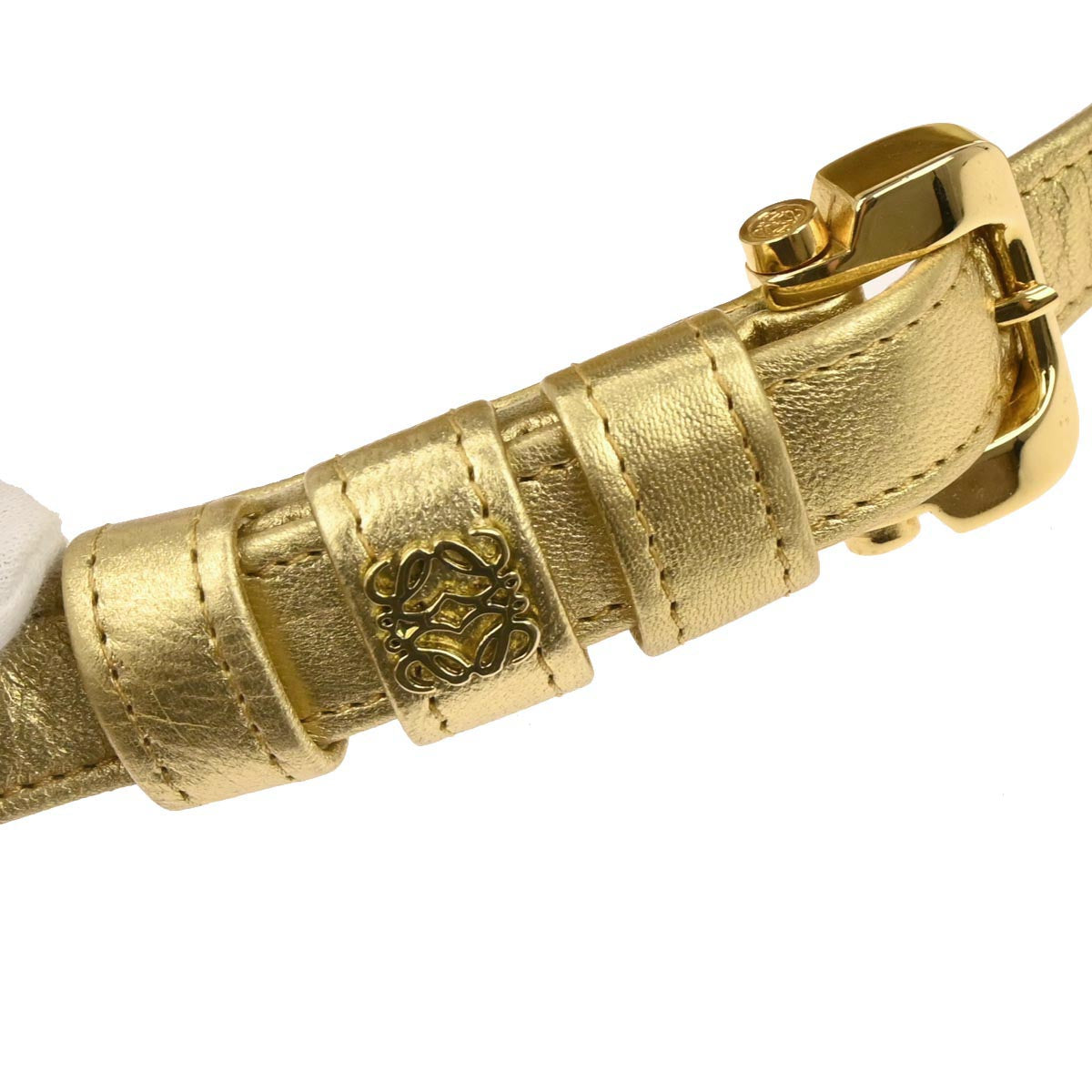 Loewe Gold Leather Waist Bum Bag #70