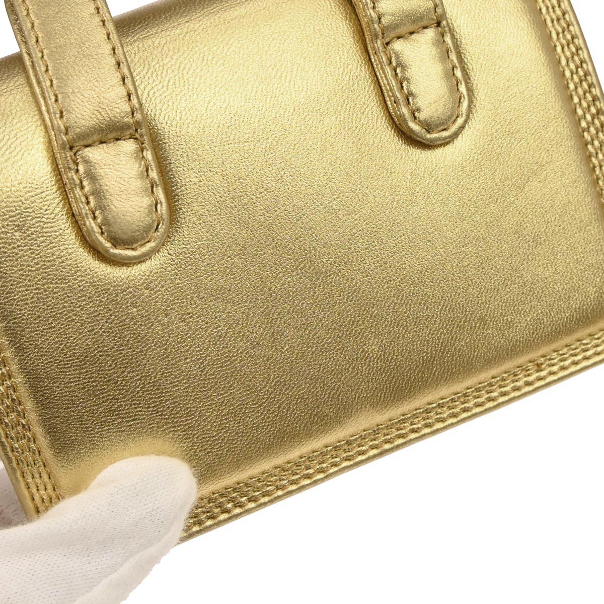 Loewe Gold Leather Waist Bum Bag #70