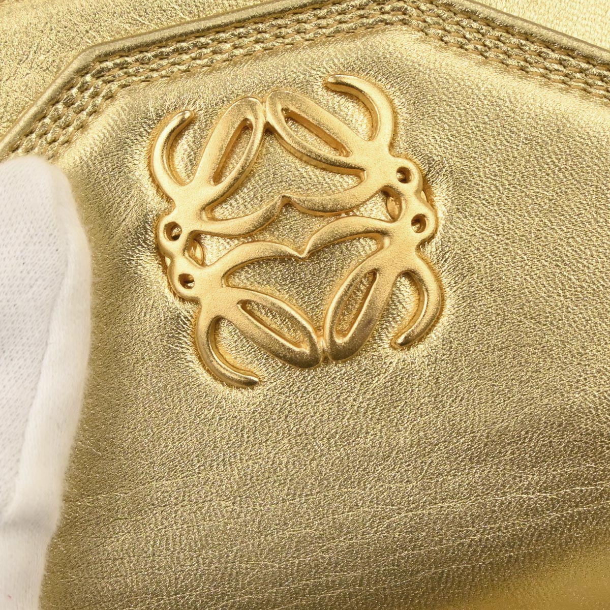 Loewe Gold Leather Waist Bum Bag #70